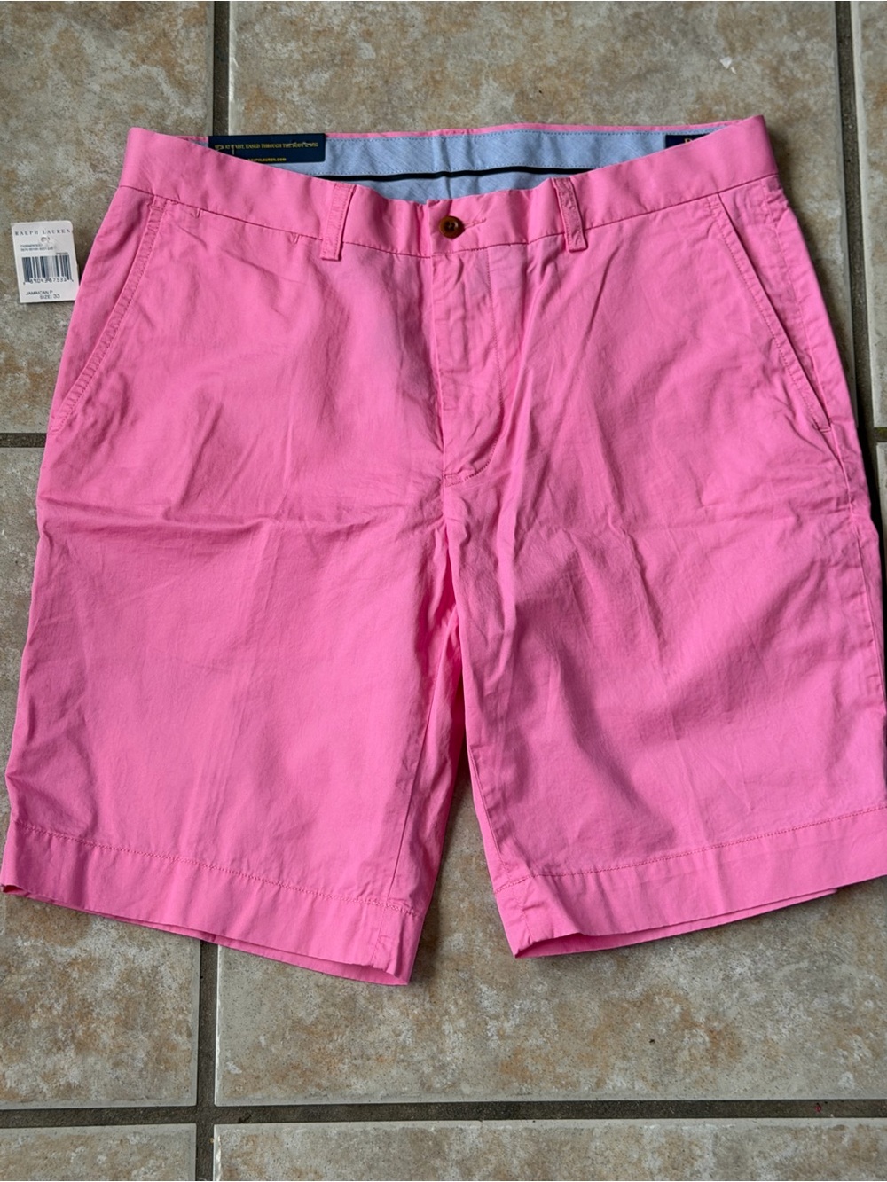 Polo by Ralph Lauren Pink Flat Front Chino Shorts